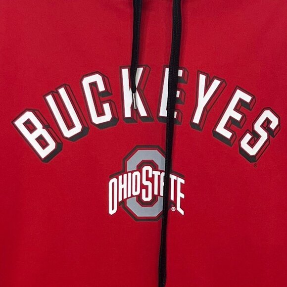 Ohio State Buckeyes Hoodie Sweatshirt Mens Large Red Fanwear OSU - Picture 5 of 9
